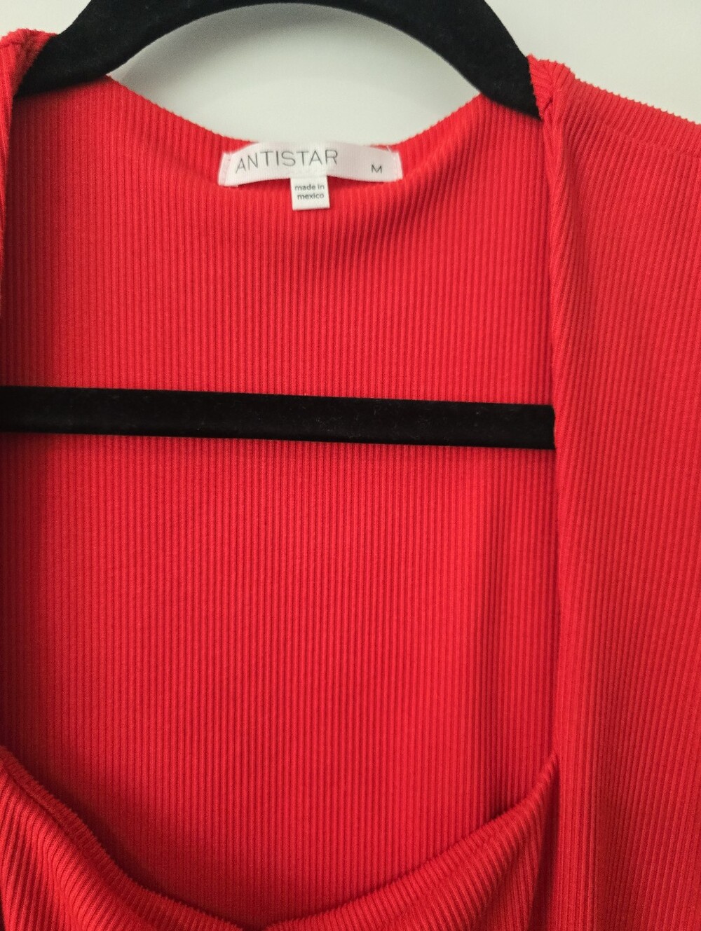 NWOT Red Ribbed Dress - Picture 2 of 6